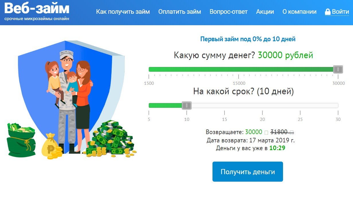 Веб-займ в Каменск-Шахтинском